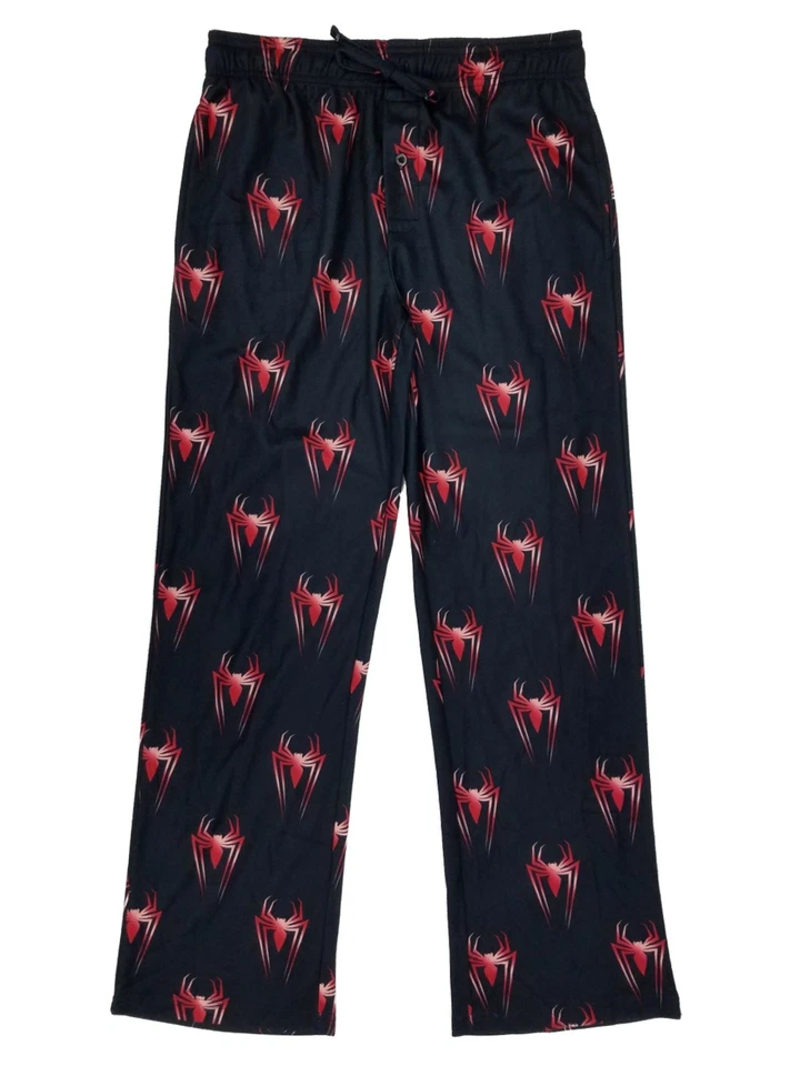 Pantalones para dormir de franela negros/rojos Marvel Spider-Man para hombre 4XL Foto 1 de 1