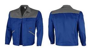 Bundjacke Arbeitsjacke 42-68 blau kornblau grau Berufsjacke Jacke Montagejacke - Picture 1 of 1