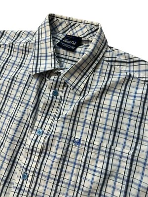 Camisa masculina vintage Southpole com botões XL tamanho grande caimento largo Y2K multicolorida - Imagem 1 de 4