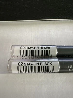 2 Jordana 12 Hr Made to Last Eyeshadow Pencil - Stay On Black (#02) - Sealed 2PK - Image 1 of 4