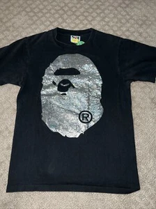 Camisa Bape Single Stitch A Birthing Ape Holograma Cabeza Bape Grande Talla Pequeña - Imagen 1 de 6