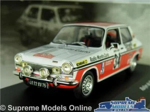 SIMCA 1100 S MODEL CAR 1972 RALLY 1:43 SCALE IXO FIORENTINO GELIN MONTE CARLO K8 - Picture 1 of 5