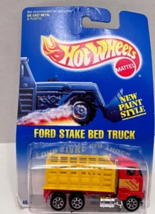 Hot Wheels 1991 #237 Ford Stake Bed Truck Factory Sealed - Picture 1 of 2