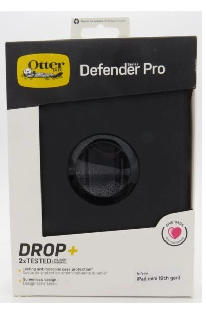 Otterbox Defender Pro Series Case for Apple iPad mini (6th Gen) - Black (77-87480)