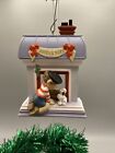 Hallmark Joyeux Noel Fireplace Poodle #4 Windows World Series Ornament 1988 EUC