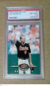 GRADED 95 TOPPS STADIUM CLUB MEMBERS ONLY CARD #1 CAL RIPKEN JR ORIOLES SP PSA