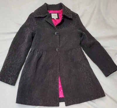 Cherokee Brown Pink Printed Long Coat XL/TG 14-16 - Image 1 of 4