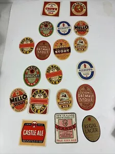 Lotto di 19 Pale Ale vintage dalla Nuova Zelanda Africa Birmingham etichetta originale - Foto 1 di 13