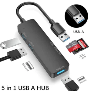 USB 3.0 Type C Hub 5 IN 1 Multi Splitter Adapter With TF SD Reader Slot For MAC - Picture 1 of 3