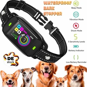 Hunde Anti-Bell Halsband Erziehungshalsband mit Vibration Ton Fernbedienung DHL - Bild 1 von 19