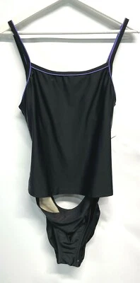 Speedo 2-tlg Tankini Badeanzug Badeanzug NEU *siehe Größennotizen US 8/10 UK 12/14 - Bild 1 von 4