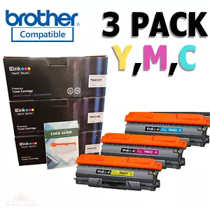 Juego de tóner Brother TN433 | Compatible | Paquete de 3 C/M/Y | MFC L8610CDW, HL L8360CDW - Imagen 1 de 7