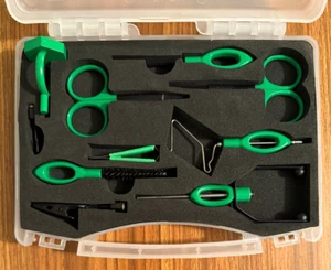 7 New Fly Tying Tools, Plus Nipper, w/Case, FREE SHIPPING - Picture 1 of 2