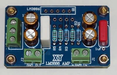 LM3886 amplifier module w/o LM3886 high quality Dale/Philips resistors ! - Image 1 of 3