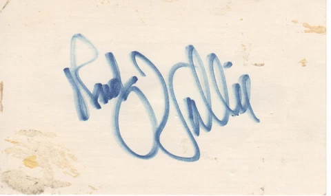 RUDY VALLEE - Autograph Cover