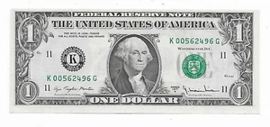 Scarce 1977-A Mule K00562496G BP #5 Choice Crisp Uncirculated - Picture 1 of 2
