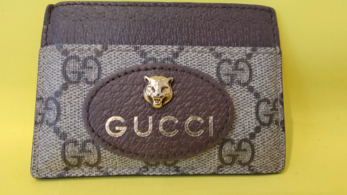 GUCCI card case leather Brown ladies 597557 496334 Used | eBay