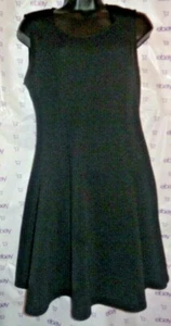 65 $ Yo L A schwarz Reißverschluss seitlich ERHÖHTER TEXT L kurzes Kleid Tank 38 Brust Oberteil fällt klein aus - Bild 1 von 7