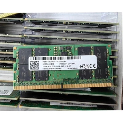 New Micron DDR5 16GB 4800MHz PC5-38400 1RX8 262-Pins Laptop SODIMM Memory Ram - Image 1 of 2