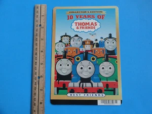 THOMAS AND FRIENDS, 10 YEARS OF, - BLOCKBUSTER VIDEO BACKER CARD 5"X8" NO MOVIE - Picture 1 of 3