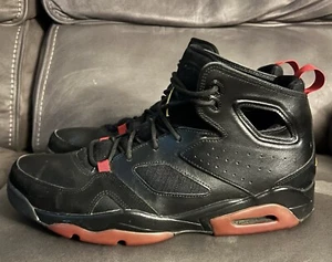 Nike Mens Jordan Flight Club '91 Black/Red Basketball Sneakers Sz 11, 555475-067 - Picture 1 of 5