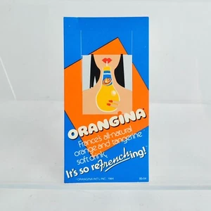 Orangina Pubblicità Cartone Carta Vintage 1984 - Foto 1 di 3