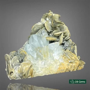 Natural AQUAMARINE Crystal With Mice From Skardu Pakistan 111 Gram - Picture 1 of 22