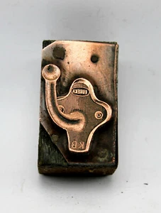 RARE MATRICE IMPRIMERIE - KRATZ-BOUSSAC CUIVRE SUR BOIS CATALOGUE EURÉKA KB (30 - Picture 1 of 3
