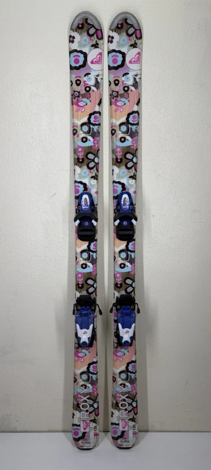 Esquís Roxy Flower Girl 130 CM Look Team 4 fijaciones niños junior jóvenes descenso Foto 1 de 4
