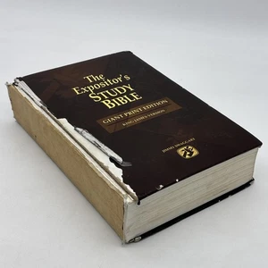 Jimmy Swaggart The Expositors Study Bible Giant Print Edition KJV Poor Condition - Picture 1 of 11