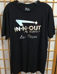 In N Out Burger Las Vegas T-Shirt Men's L Black Graphic Tee - Picture 1 of 3