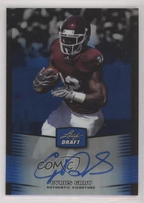 2012 Leaf Metal Draft Blue /25 Cyrus Gray #CG2 Rookie Auto RC - Image 1 of 2