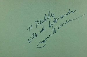 JAMES WARREN signed handsigniert 4x6 KARTONKARTE Badman's Territory RACKET SQUAD - Bild 1 von 6