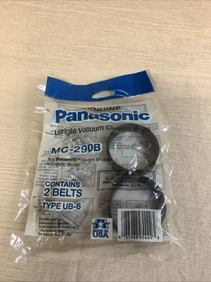 Genuine Panasonic MC-290B 2Belts- Made In USA-MC-9900 Series-UB-6-Kenmore 5286 - image 1 of 4