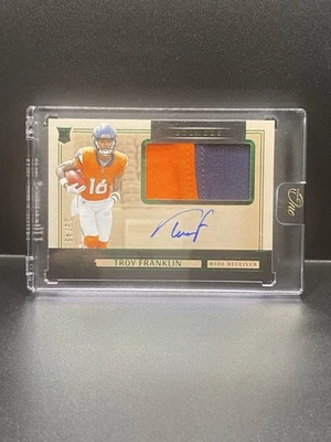 2024 Panini One - Troy Franklin - Rookie Patch AUTO /49 (RC,AU,MEM) - Sealed - Image 1 of 2