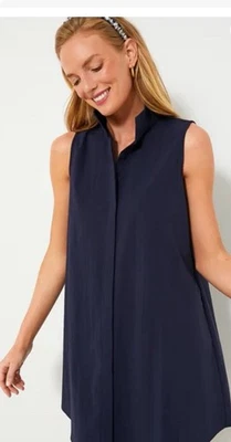 Tuckernuck Charlie Shirt Dress XXL Black Sleeveless - Image 1 of 3