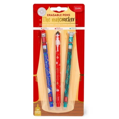 Legami The Nutcracker Christmas 2025 Erasable Gel Pens 3-Pack