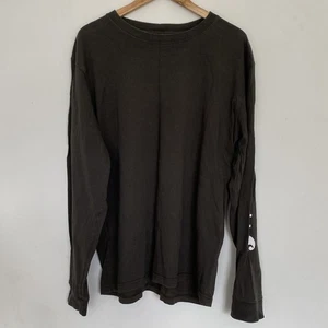 Carhartt WIP Work in Progress Chase Khaki Green Long Sleave Tee Shirt Size XL - Picture 1 of 4