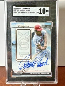 2023 Topps Luminaries JOHNNY BENCH Home Run Kings Auto 4/15 SGC 10 Gem Mint - Picture 1 of 2