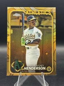 Rickey Henderson 2024 Topps Chrome Gilded Collection /99 - Bild 1 von 2