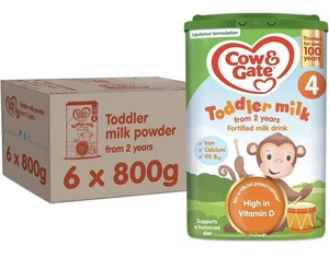 Cow & Gate 4 Toddler Baby Milk Powder Formula, 2-3 Years, 800 g (Pack of 6) - Picture 1 of 7