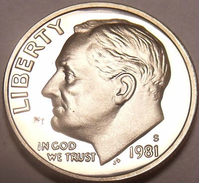 1981-S PROOF ROOSEVELT DIME~GREAT PRICE~FREE SHIPPING~ - Image 1 of 2