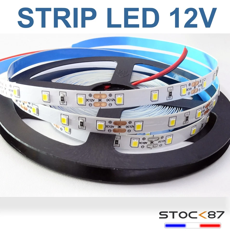 1 to 5m LED strip 12v 60LED/m white - warm white - neutral white - LED tape - Image 1 of 1