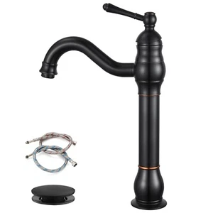 gotonovo Single Handle Vessel Sink Faucet 360&#176; Swivel Bathroom Faucet One H - Picture 1 of 9