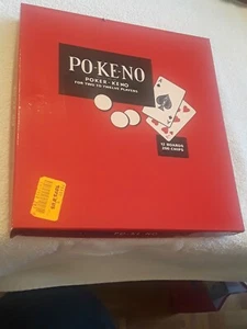 Po Ke No Poker Keno Pokéno Karten Gruppe 12 Brett Set Top Zustand Vintage - Bild 1 von 8