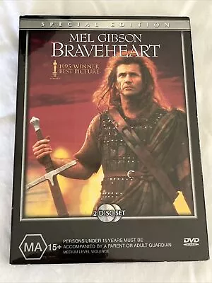 BRAVEHEART - Mel Gibson - 2 Disc Special Edition DVD - NEW & SEALED - Image 1 of 2