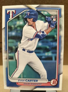 2024 Bowman #46 Evan Carter RC Texas Rangers - Picture 1 of 2