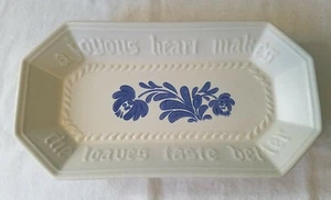 Pfaltzgraff Yorktowne Pottery China Bread Tray "A Joyous Heart..." - Imagen 1 de 10