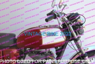 BSA A65 L LIGHTNING 650CC ROJO BLANCO ACERO TANQUE GASOLINA 1972 + GRIFO TAPA/APTO PARA Foto 1 de 4