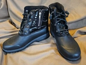 NWOB Sperry Women's Maritime Repel Snow Boot Black Nylon Size 8 - Picture 1 of 5